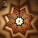 suspension en bois rétro vintage style américain led pour loft