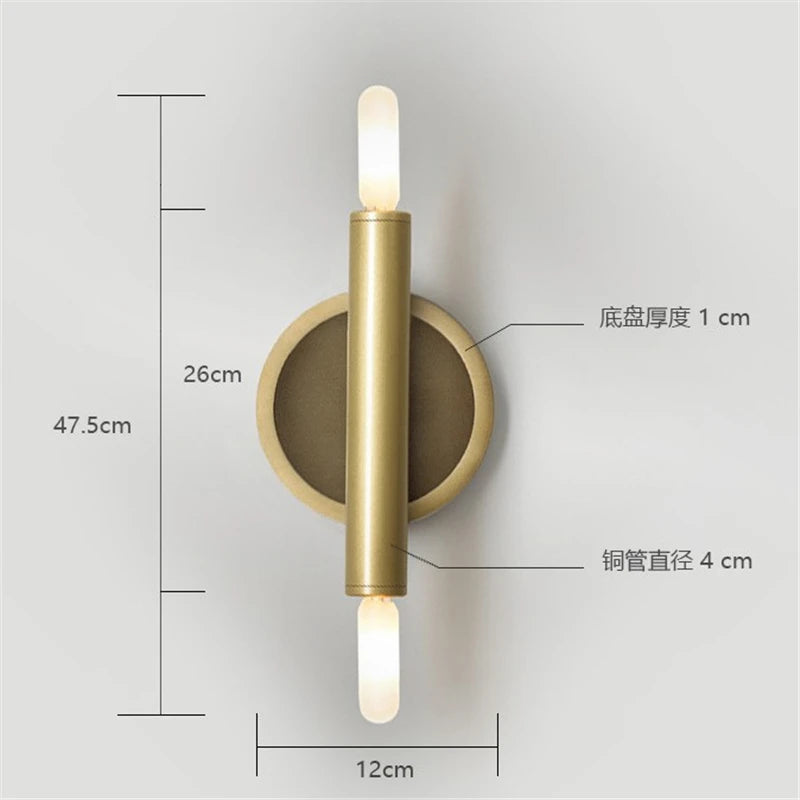 applique murale en cuivre design moderne pour décoration intérieure - vue 5 sur 7