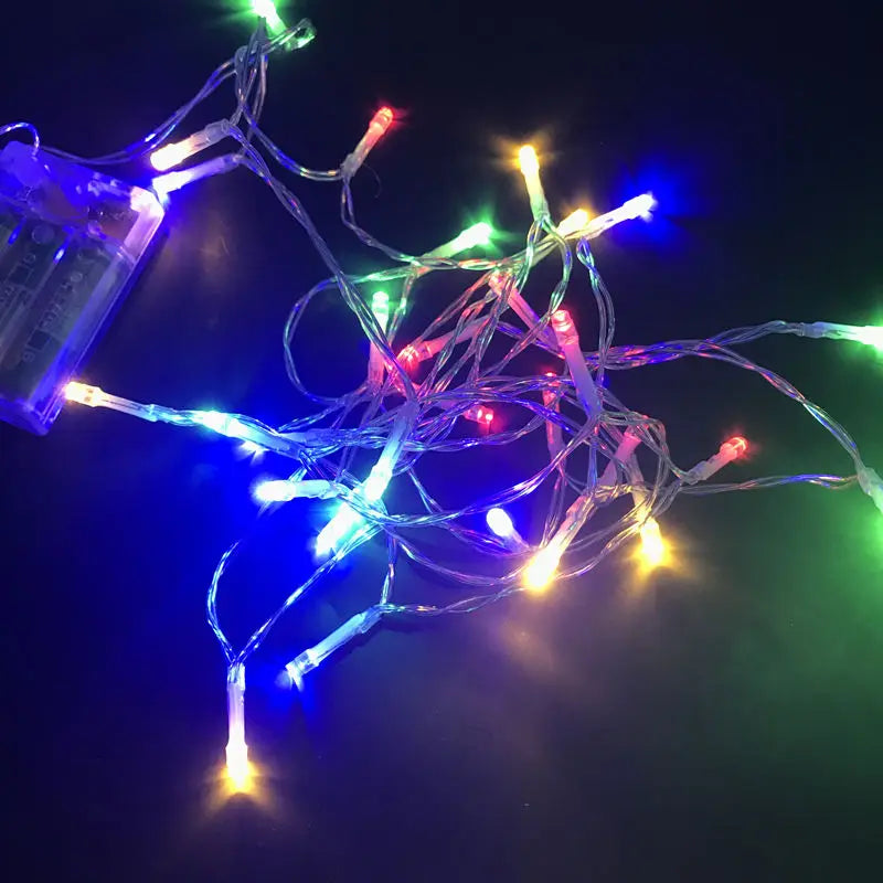 guirlande lumineuse led à piles pour décoration festive et Noël - vue 5 sur 6