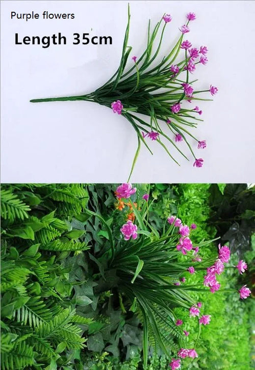 feuilles dherbe artificielles pour décoration murale et jardin - vue 10 sur 37