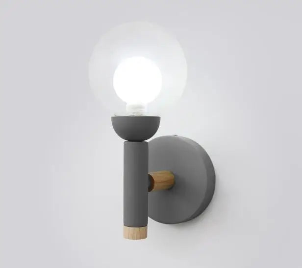 lampe de chevet nordique en verre design créatif pour salon et hôtel