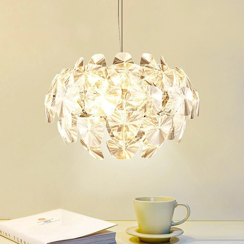 gzmj moderne acrylique led suspension créatif suspension lampe à main