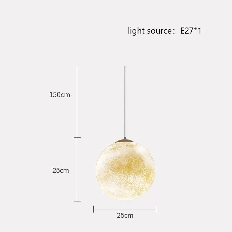 suspension créative en forme de lune pour une ambiance romantique - vue 9 sur 9