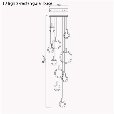 suspension moderne minimaliste créative pour intérieur contemporain