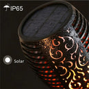 lampe led solaire étanche pour décoration de jardin vacillante