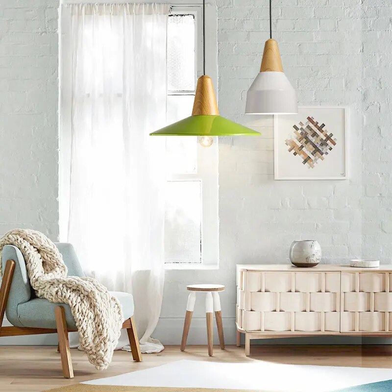 Suspension LED en bois - vue 6 sur 16