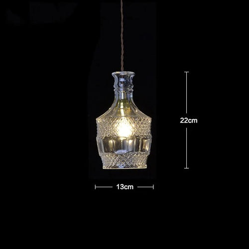 lustre nordique simple moderne industriel en verre pour bar café - vue 11 sur 10
