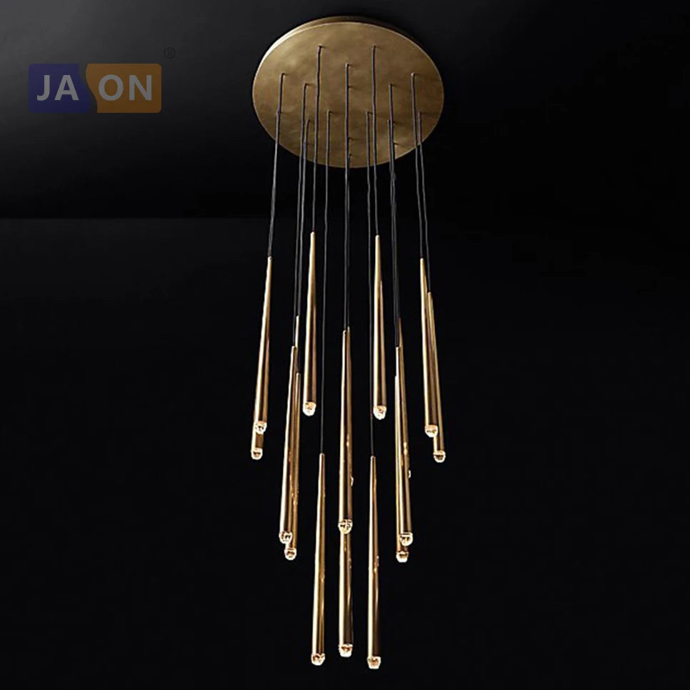 suspension vintage en cristal de fer américain pour intérieur - vue 2 sur 7