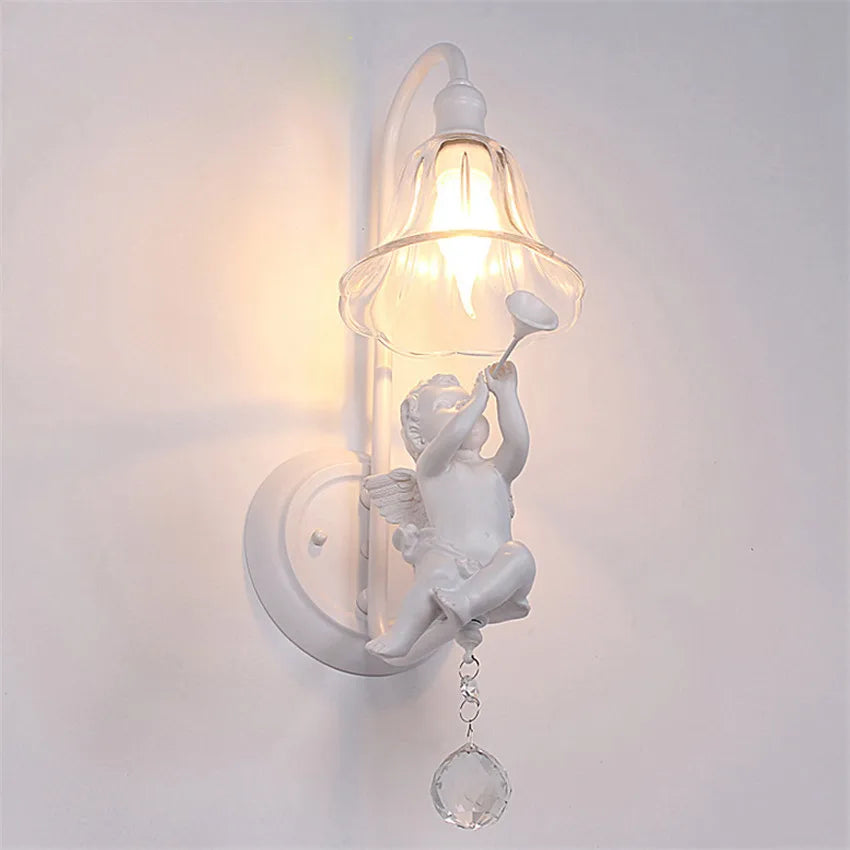 applique murale moderne ange musique pour enfant décoration - vue 3 sur 8