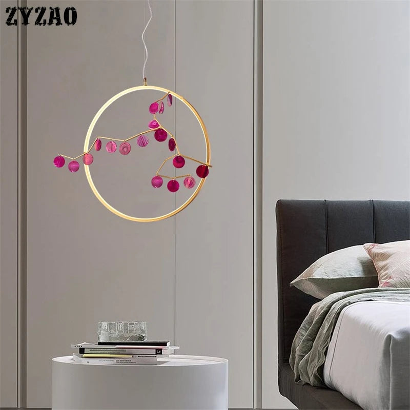 suspension en agate design post-moderne pour intérieur élégant - vue 3 sur 10