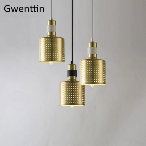 suspension moderne en laiton pour décoration intérieure style industriel - vue 4 sur 9