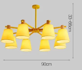 lustre à led design nordique pour éclairage suspendu moderne - vue 15 sur 17