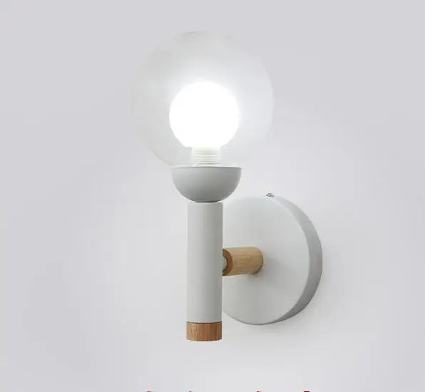 lampe de chevet nordique en verre design créatif pour salon et hôtel