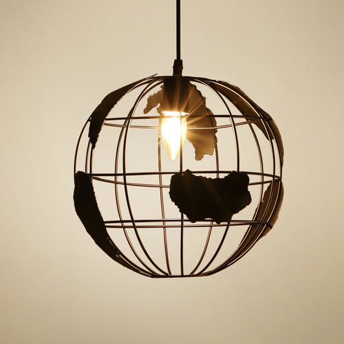 suspension à led globe rétro pour restaurants cafés et bars - vue 2 sur 8