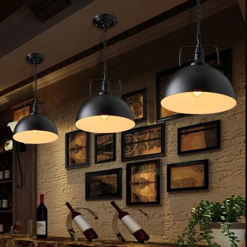lampe suspendue vintage loft industrielle nordique veilleuse bar