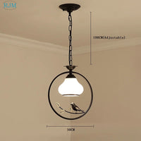 Lampe led suspendue fer simple déco intérieur