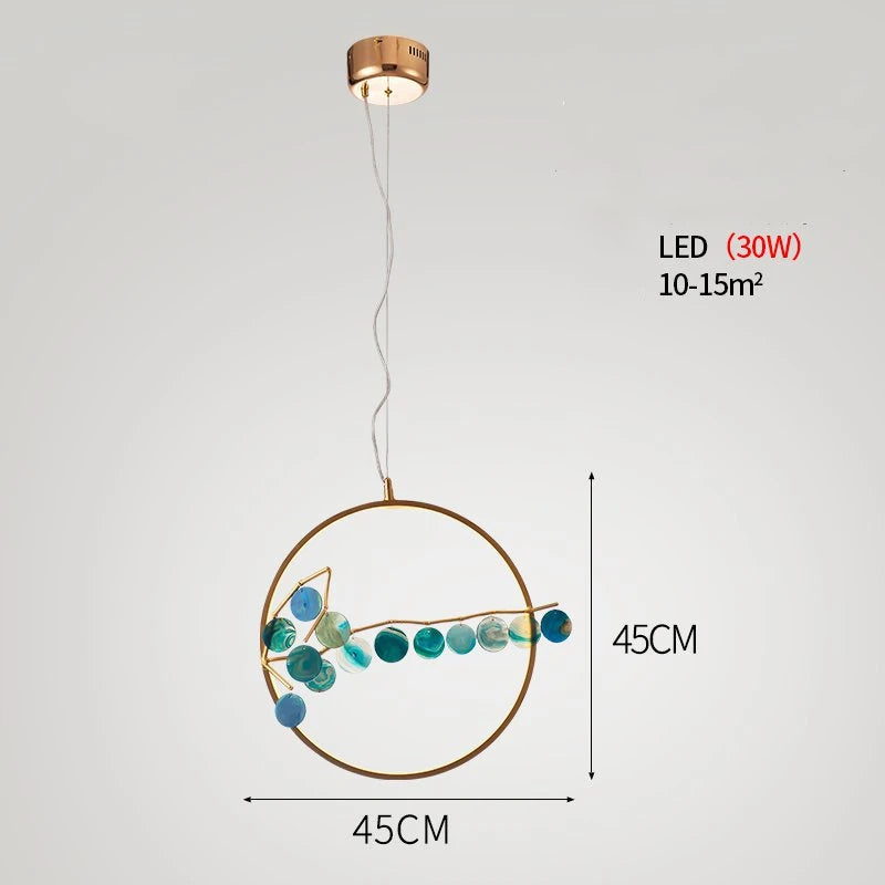 suspension en agate design post-moderne pour intérieur élégant - vue 9 sur 10