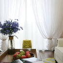 Voilage tulle transparent mesure hauteur 300cm salon chambre