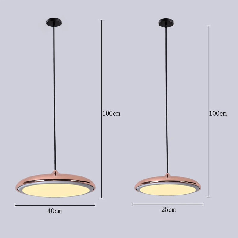 Suspension LED post-modernes nordiques