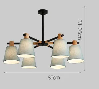 lustre à led design nordique pour éclairage suspendu moderne - vue 9 sur 17