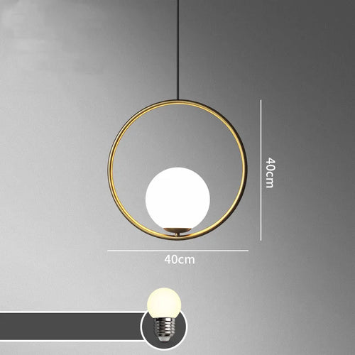 lustre à led rétro en verre pour décoration intérieure - vue 13 sur 13