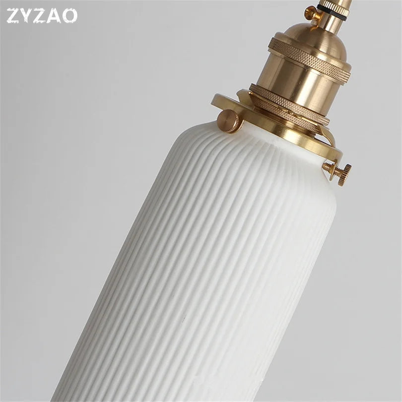 suspension nordique en céramique style industriel rétro pour divers espaces - vue 5 sur 9