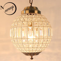 lustre moderne en cristal style empire vintage à led