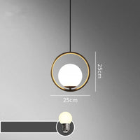 lustre à led rétro en verre pour décoration intérieure