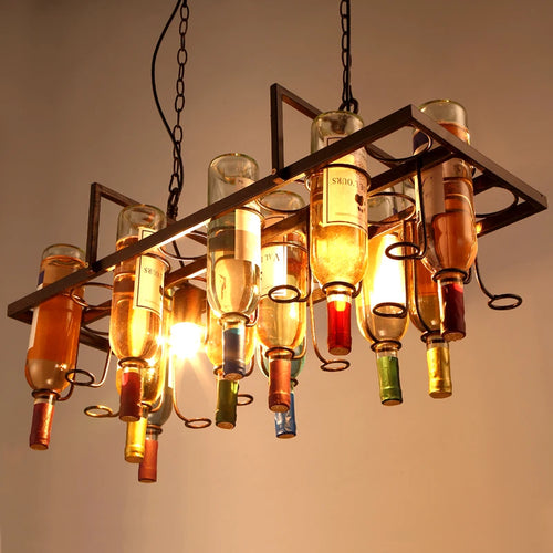 suspension créative en forme de bouteille pour décoration intérieure - vue 6 sur 6