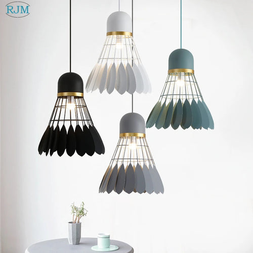 lampes suspendues modernes en fer nordiques pour éclairage led - vue 2 sur 10