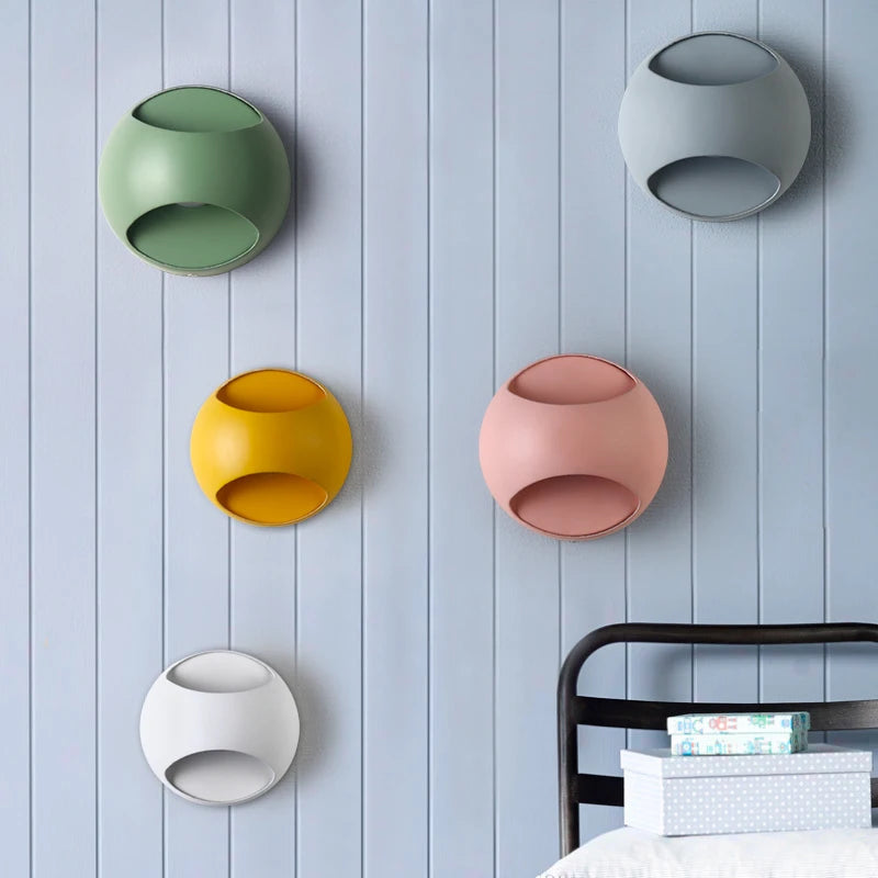 applique murale led modernes pour intérieur avec fond chromatique