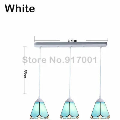 3 Heads Colorful Glass LED Pendant Lamps Light,Bedroom Suspension Hanging Ceiling Lamp - vue 31 sur 30