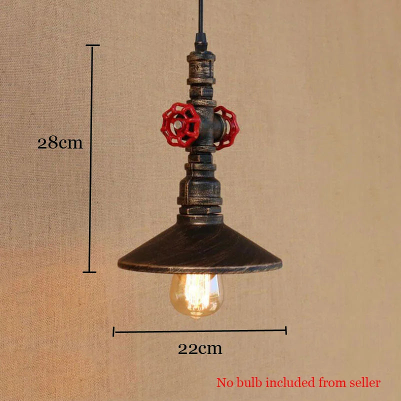 lustre industriel rétro en fer pour restaurant bar club - vue 5 sur 10