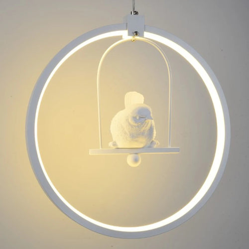 suspension moderne gzmj suspension ronde acrylique led hôtel - vue 4 sur 10