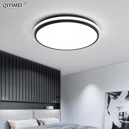 plafonnier moderne à leds avec télécommande et gradation - vue 5 sur 18