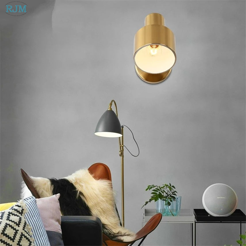 Applique murale led fer nordique moderne simple - vue 5 sur 6