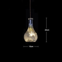 lustre nordique simple moderne industriel en verre pour bar café