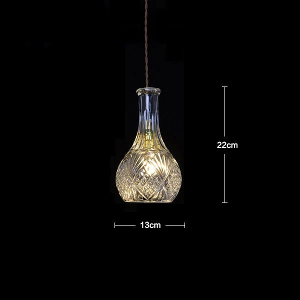 lustre nordique simple moderne industriel en verre pour bar café