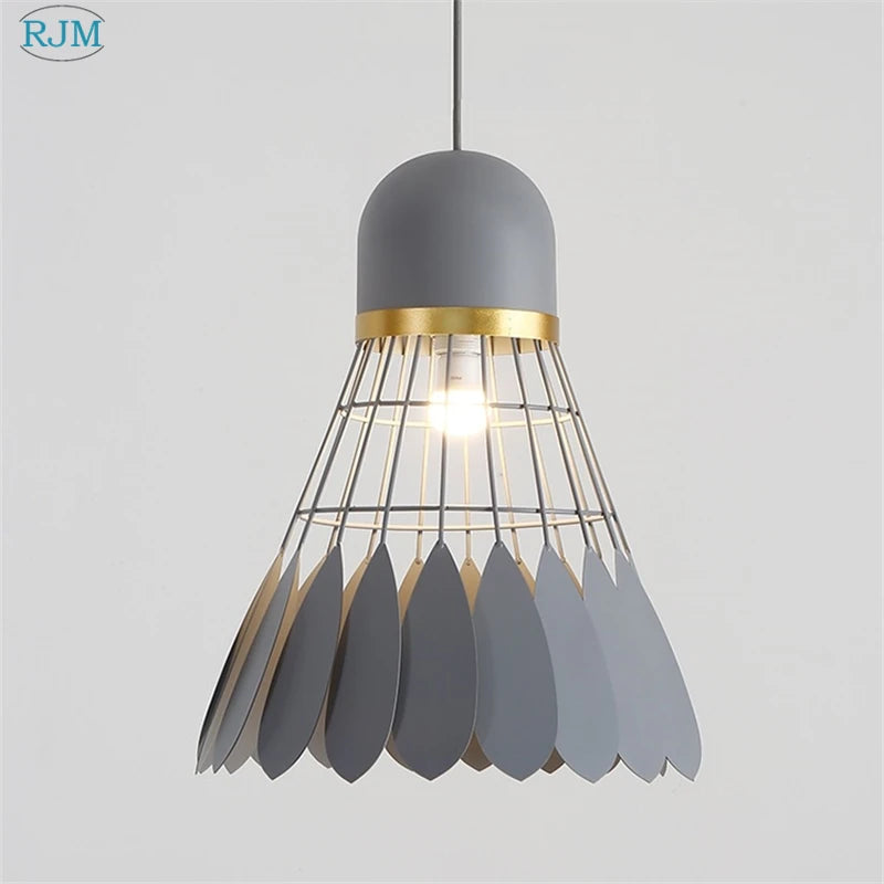 lampes suspendues modernes en fer nordiques pour éclairage led - vue 5 sur 10