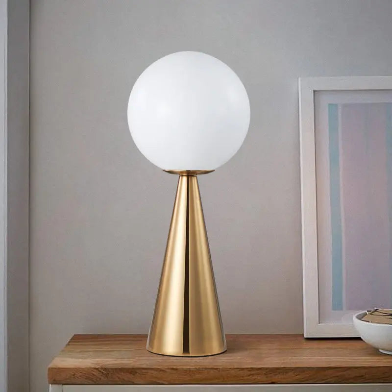 lampe de bureau nordique led globe pour décoration nocturne - vue 3 sur 6