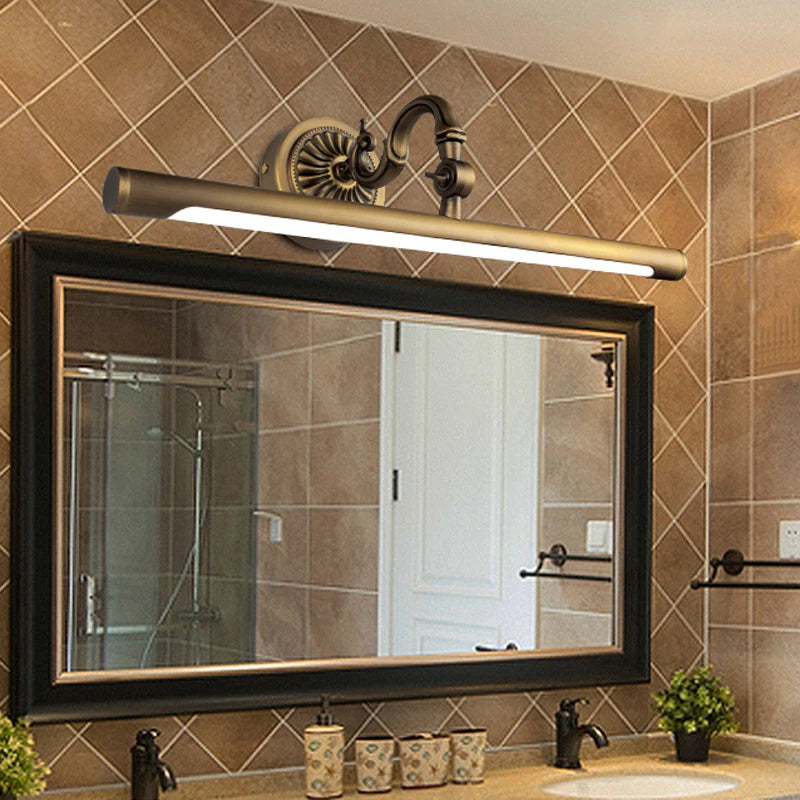 Applique murale Led Vintage en cuivre pour salle de bains - vue 5 sur 6