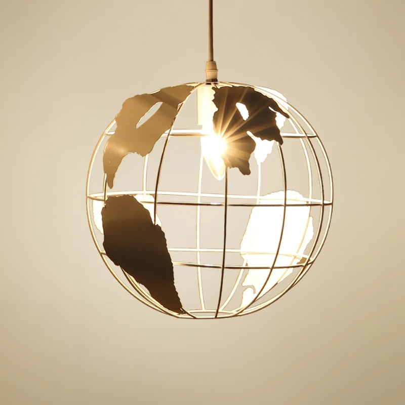 suspension à led globe rétro pour restaurants cafés et bars - vue 3 sur 8