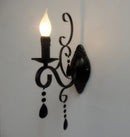 applique murale en cristal et métal style classique européen