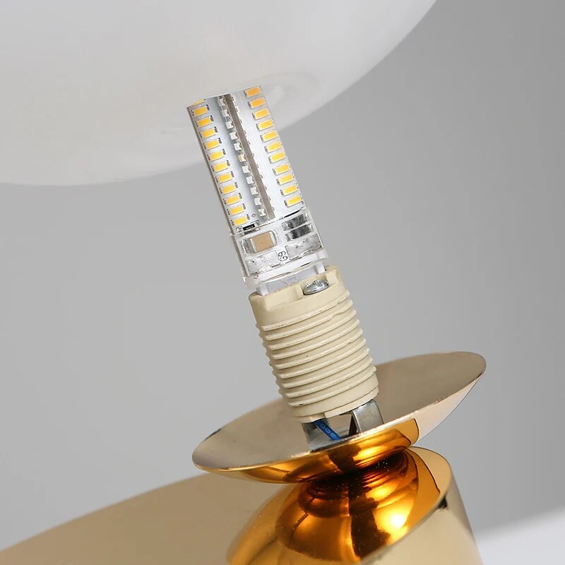 Lampe de bureau LED rétro en cuivre pour étude et travail - vue 5 sur 6