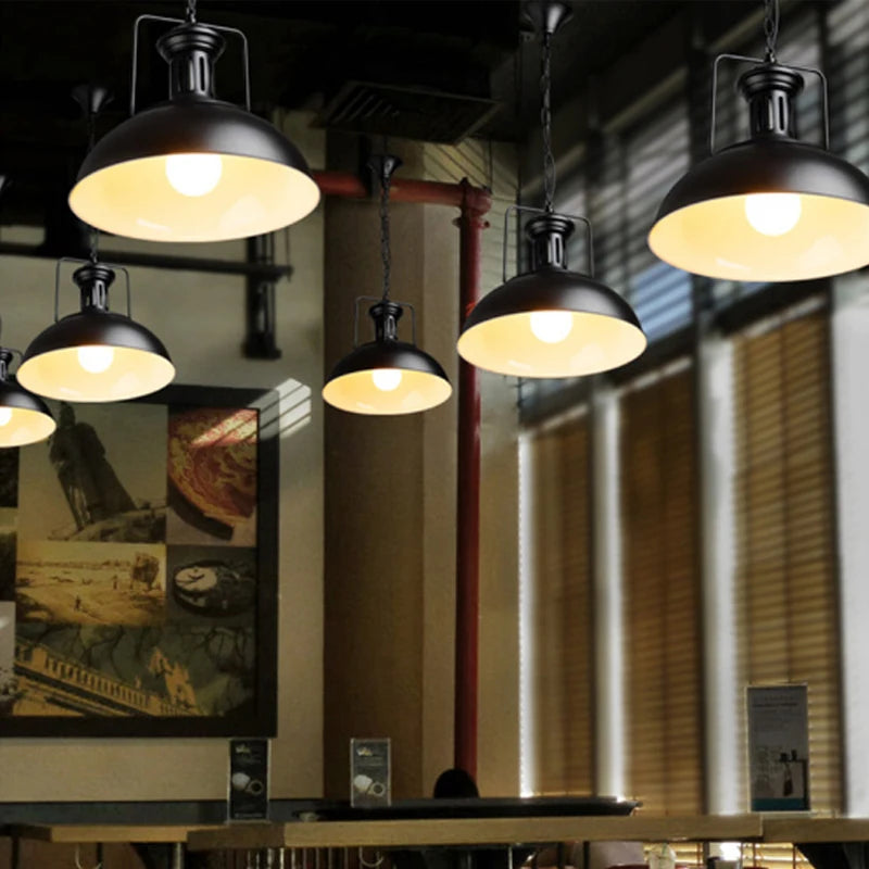 lampe suspendue vintage loft industrielle nordique veilleuse bar
