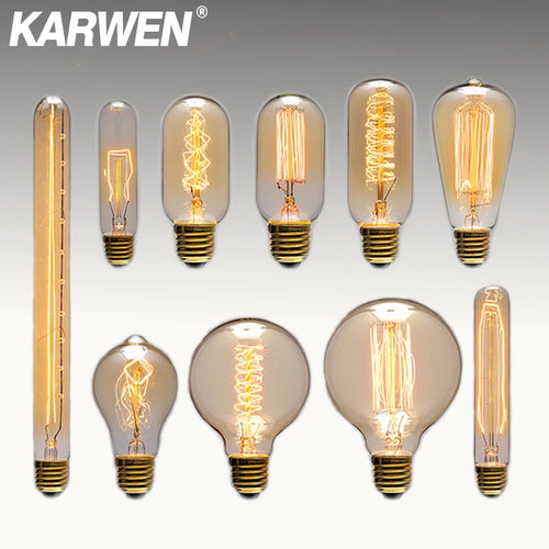 ampoule rétro vintage à incandescence pour décoration intérieure