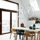 suspension moderne gzmj suspension ronde acrylique led hôtel
