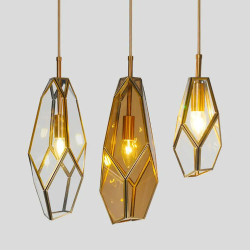 suspension art déco diamant pour éclairage intérieur et extérieur