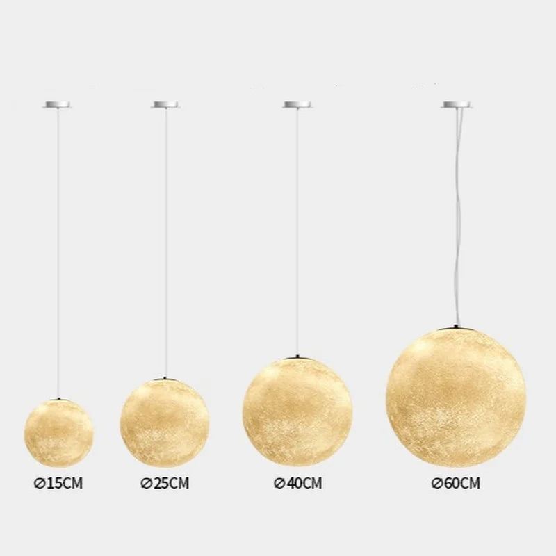 suspension créative en forme de lune pour une ambiance romantique - vue 5 sur 9