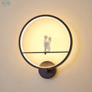 Applique murale led moderne fer chaud